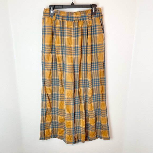 Phisique Du Role Plaid Wide Leg Pants M/L - Picture 1 of 6